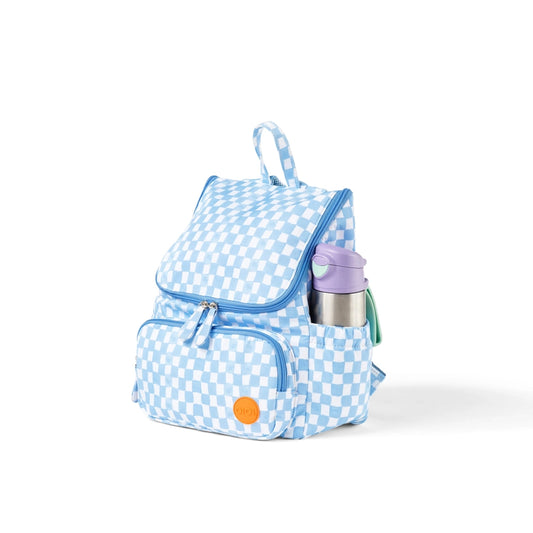 Signature Kids Backpack - Blue Check