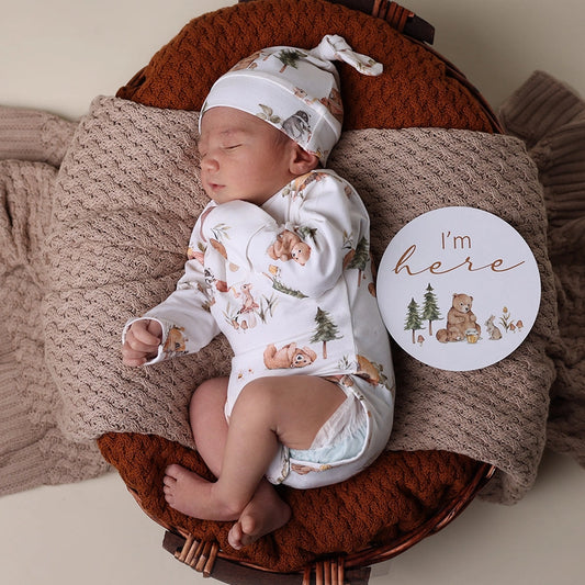 Bears Long Sleeve Organic Bodysuit