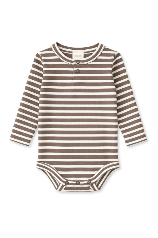 Latte Stripe Bubbysuit