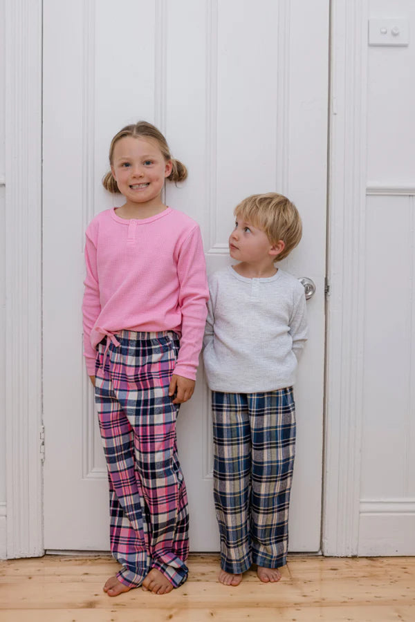 Chester Check PJ's - Marshmellow