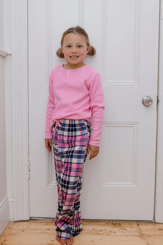 Chester Check PJ's - Marshmellow