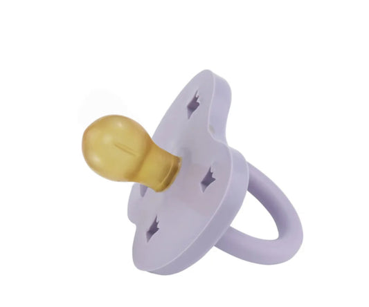 Hevea | Round Pacifier | Dusty Violet | 3-36 Months