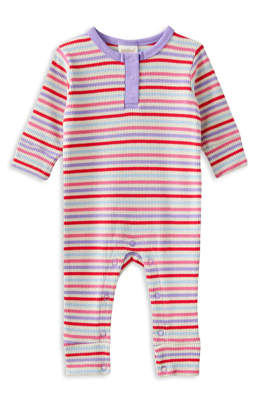 Jellybean Waffle Romper
