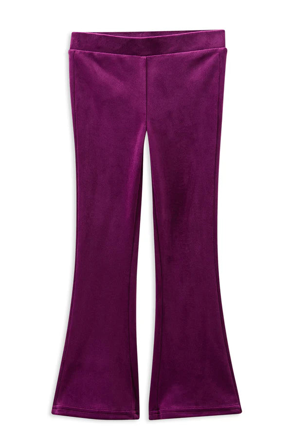 Berry Velour Flares