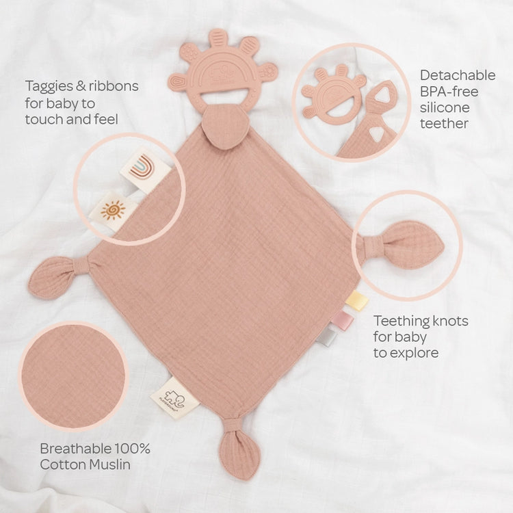 Silicone Muslin Comfort Teether