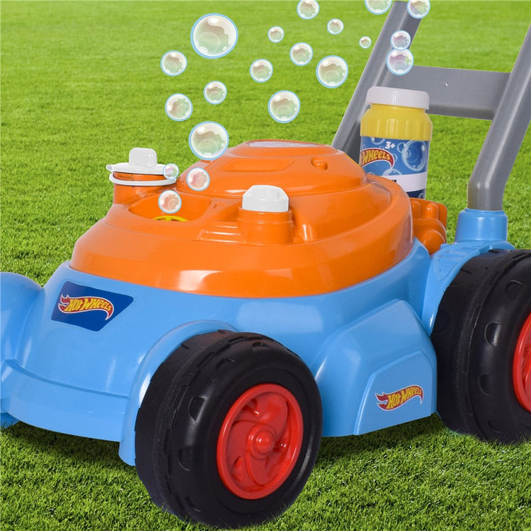 Hot Wheels Bubble N Go Mower Blue / Orange With 4oz Bottle