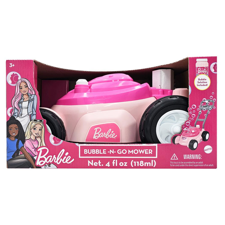 Barbie Bubble N Go Mower Pink With 4oz Bottle