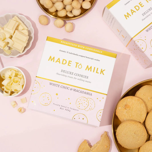 White Choc & Macadamia Nut Lactation Cookie