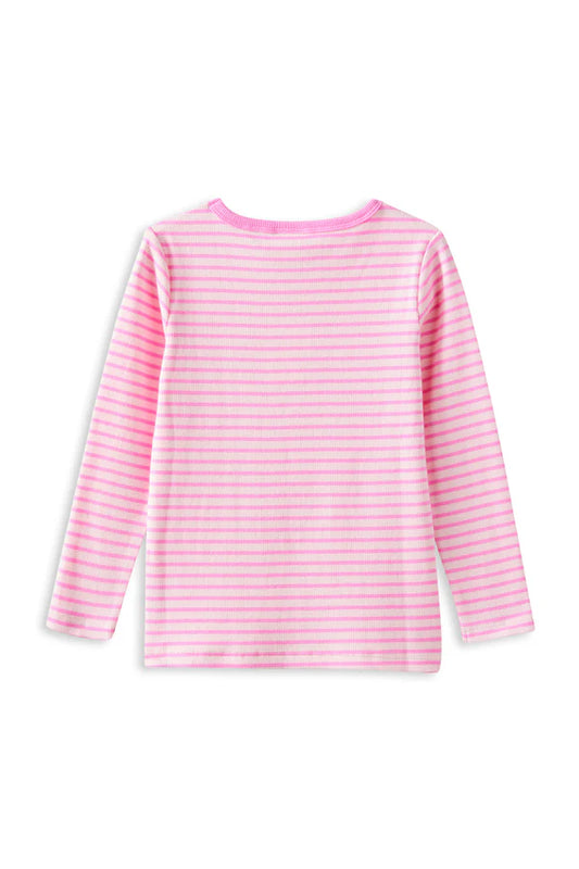 Tickled Pink Stripe Tee
