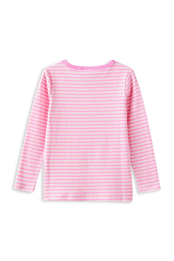 Tickled Pink Stripe Tee