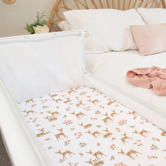 Jersey Bedside Sleeper Fitted Sheet 2 Pack - Sophia's Garden