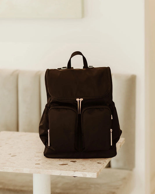 Signature Nappy Backpack - Black Nylon