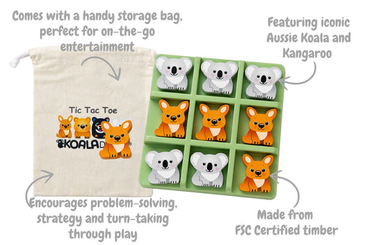 Bush Buddies Tic Tac Toe - Koala & Kangaroo