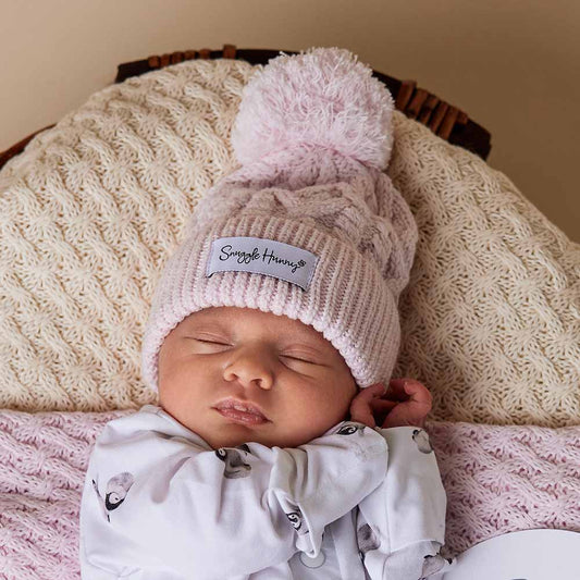 Blush Pink Organic Baby Knit Beanie