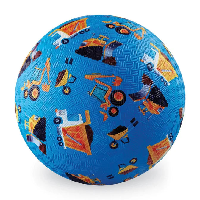 7 Inch Playground Ball - Construction (Blue)