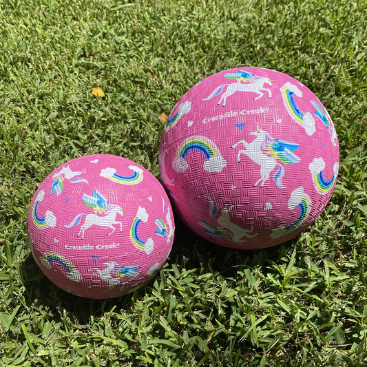 7 Inch Playground Ball - Unicorn Rainbow
