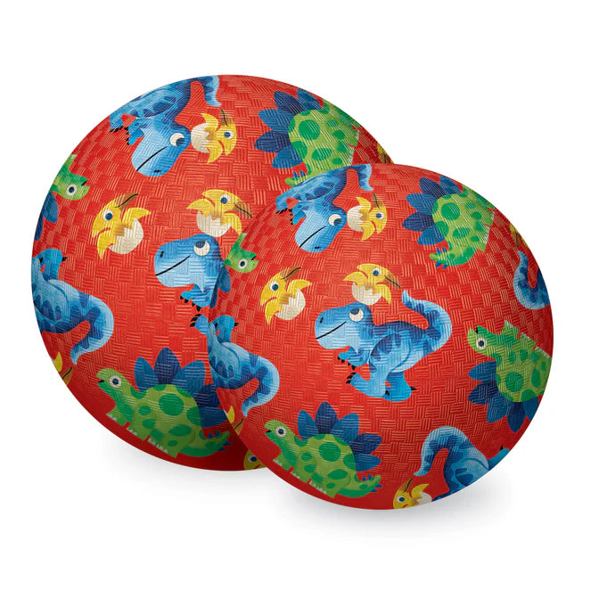7 Inch Playground Ball - Dino Friends (Red)