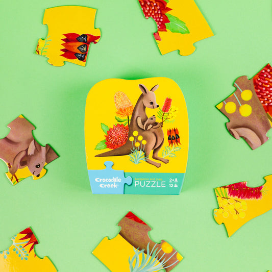 Mini Puzzle 12 pc - Kangaroo & Joey