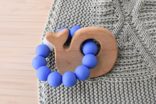 Textured Silicone Whale Teether