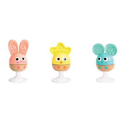 Cheery Critter Rattle Trio