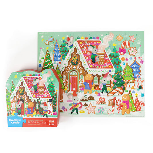 Classic Floor Puzzle 24 pc - Gingerbread House