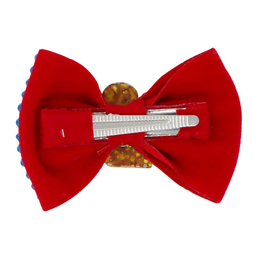 Disney Princess Snow White Red Sparkling Rhinestone Hair Bow