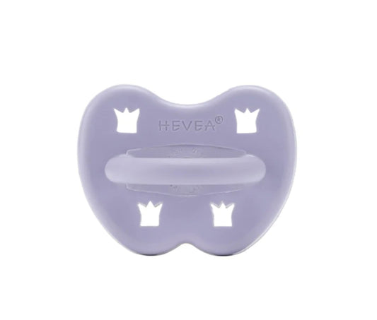 Hevea | Round Pacifier | Dusty Violet | 3-36 Months