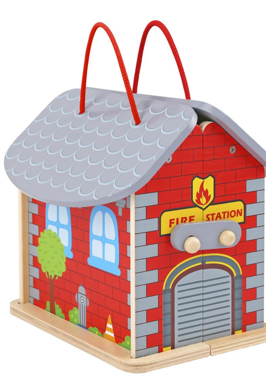 Fireman Playset with carry box