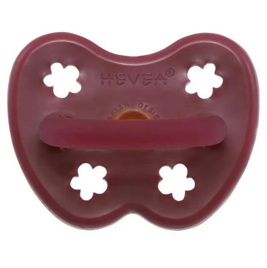 Hevea | Round Pacifier | Ruby | 3-36 Months