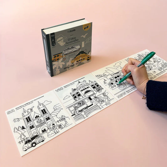 G'day Australia Tales - Reusable Colouring Book