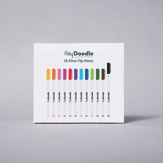 Fine-Tip Markers - 12 Pack