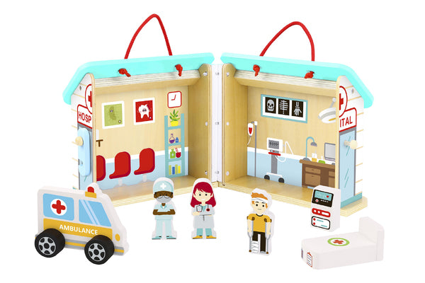 Hospital Playset with Carry Box