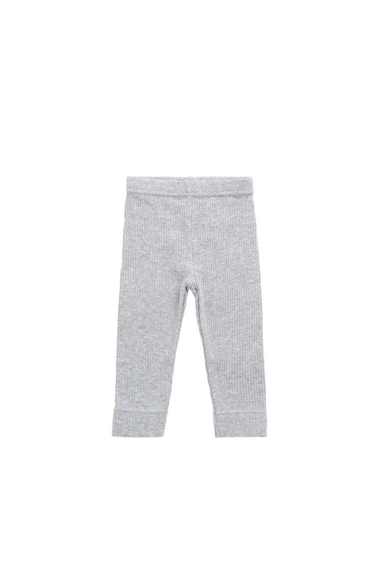 Organic Cotton Modal Everyday Legging - Light Grey Marle