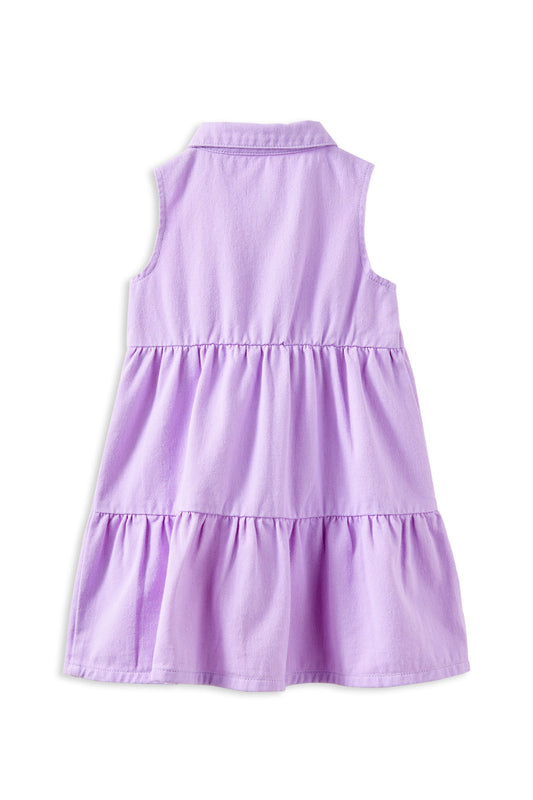 Lilac Twill Dress