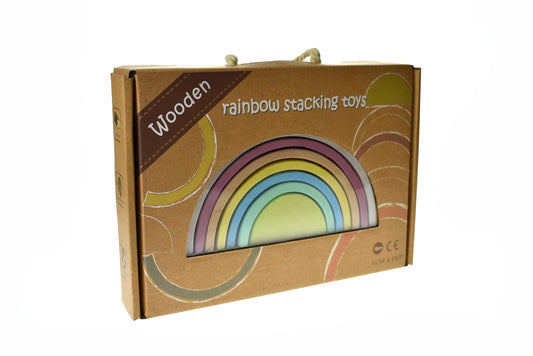 Wooden Stacking Toy | Rainbow Vintage