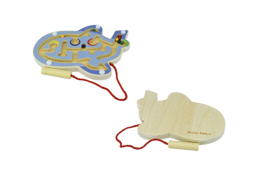 Wooden Magnetic Labyrinth - Vehicles