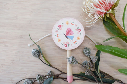 Wooden Spring Insect Twist Drum