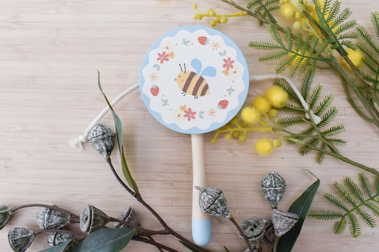 Wooden Spring Insect Twist Drum
