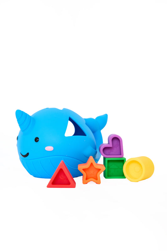 Narwhal Shape Sorter - Bright