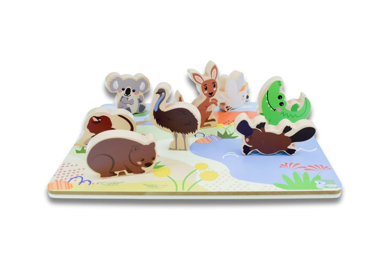 Australian Animals Wooden Chunky Puzzle