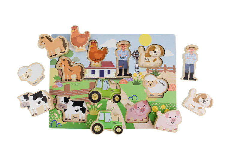 Aussie Farm Wooden Chunky Puzzle