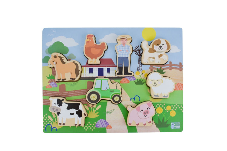Aussie Farm Wooden Chunky Puzzle
