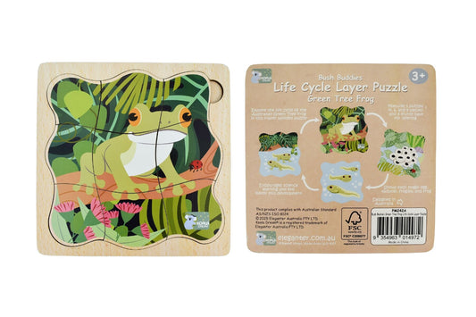 Bush Buddies Life Cycle Layer Puzzle - Frog