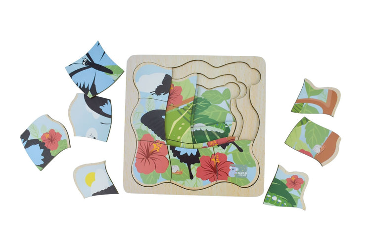 Bush Buddies Life Cycle Layer Puzzle - Butterly