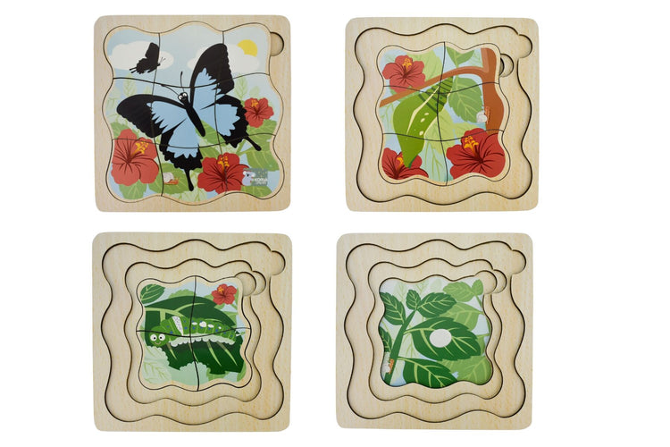 Bush Buddies Life Cycle Layer Puzzle - Butterly