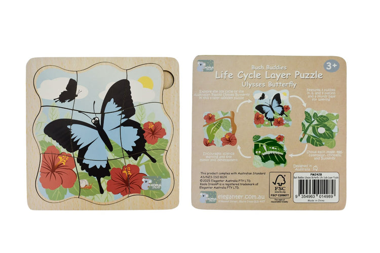 Bush Buddies Life Cycle Layer Puzzle - Butterly