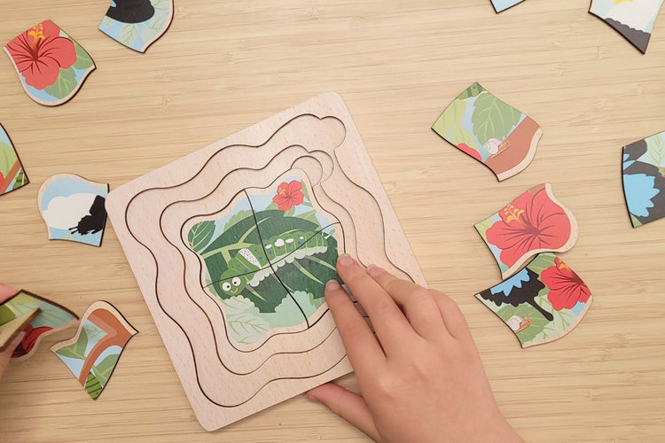 Bush Buddies Life Cycle Layer Puzzle - Butterly