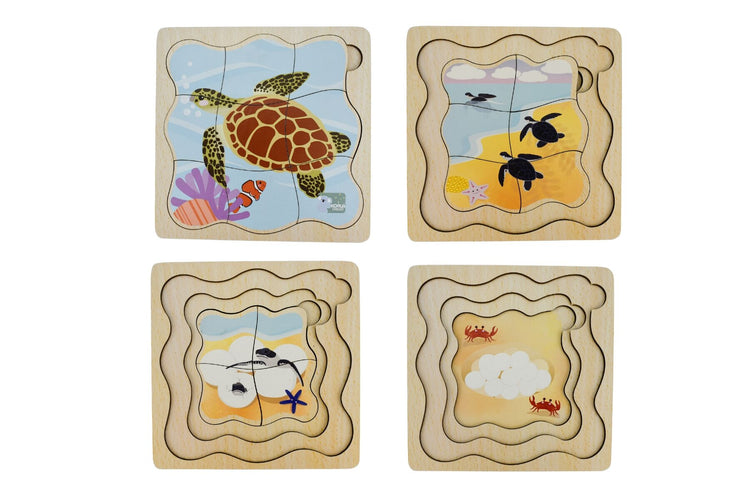 Bush Buddies Life Cycle Layer Puzzle - Turtle