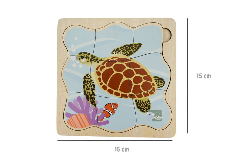 Bush Buddies Life Cycle Layer Puzzle - Turtle