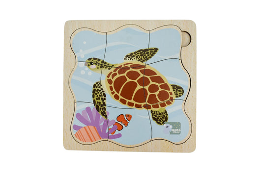 Bush Buddies Life Cycle Layer Puzzle - Turtle